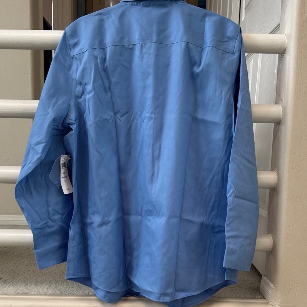 Coldwater Creek Women's Blue Button Down No Iron Shirt NWT - Picture 5 of 5